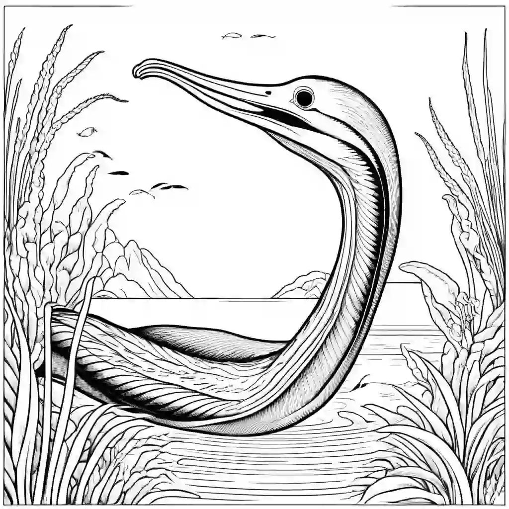 Pelican eel coloring pages
